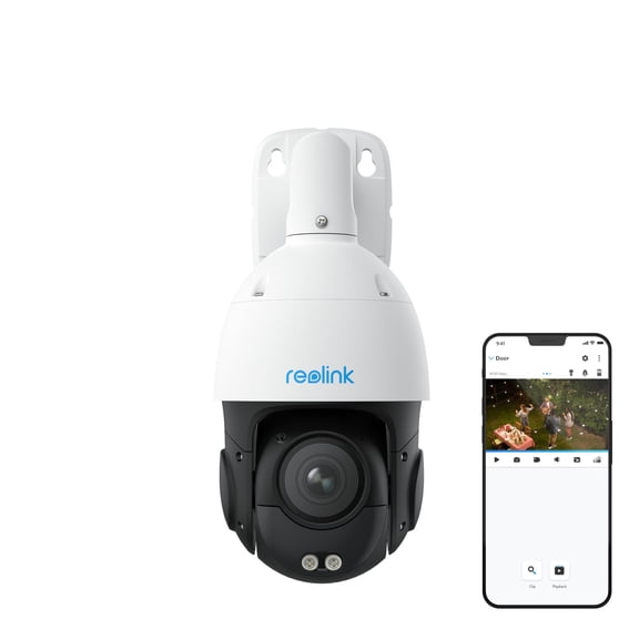 Reolink RLC-823S2 4K PoE Security Camera with Ultra HD 16X Optical Zoom, Color Night Vision, 360 Pan&Tilt, Auto-Tracking, 2-Way Audio