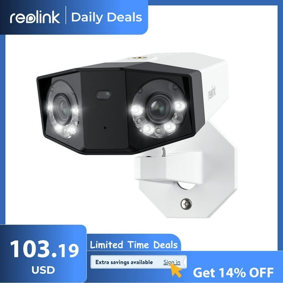 Reolink 4K Duo 2 Series Dual-Lens 180° PoE Camera, Color Night Person/Car/Pet Detection, 2-way Audio