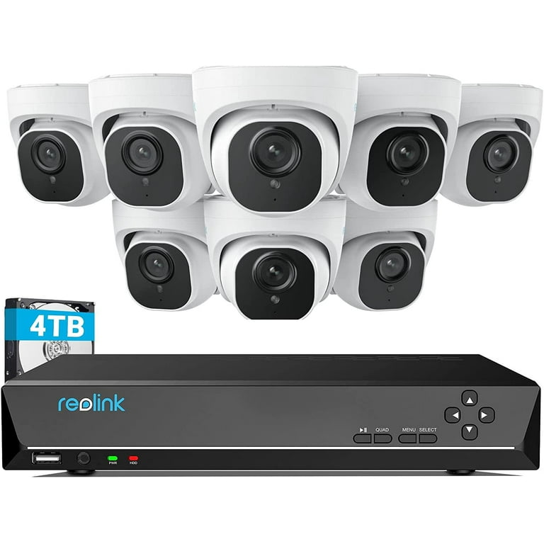 Reolink 4K Security Camera System 8pcs H.265 4K PoE Security