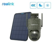 Reolink 4K TrackMix 4G LTE Dual-Lens Battery/Solar Security Camera 8MP Motion Detect Auto-Zoom Track