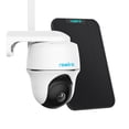 thumbnail image 1 of Reolink 5MP 3G/4G LTE Solar-Powered Outdoor Security Battery Camera, Smart Person/Vehicle Detection, Pan and Tilt, PIR Motion Detection, Night Vision, Waterproof, Go PT Plus with Black Solar Panel, 1 of 8