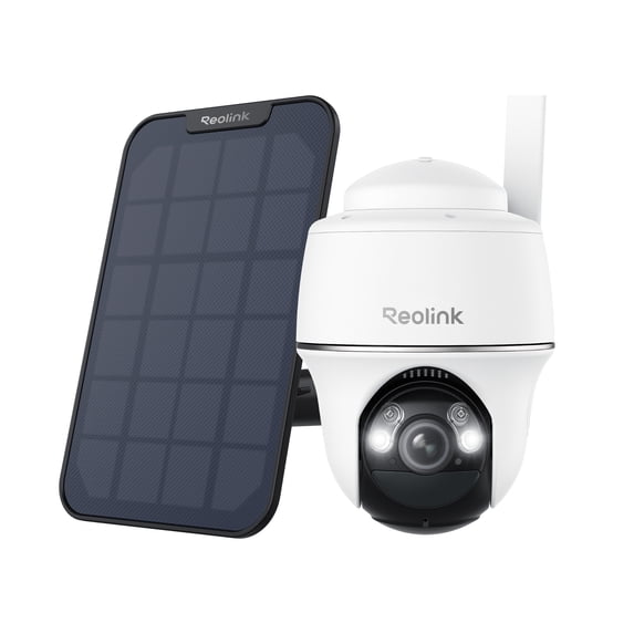 Reolink Go PT Plus 2K+ 4G LTE Solar Security Camera, Smart Detection, Color Night Vision, Pan, Tilt & Auto Tracking