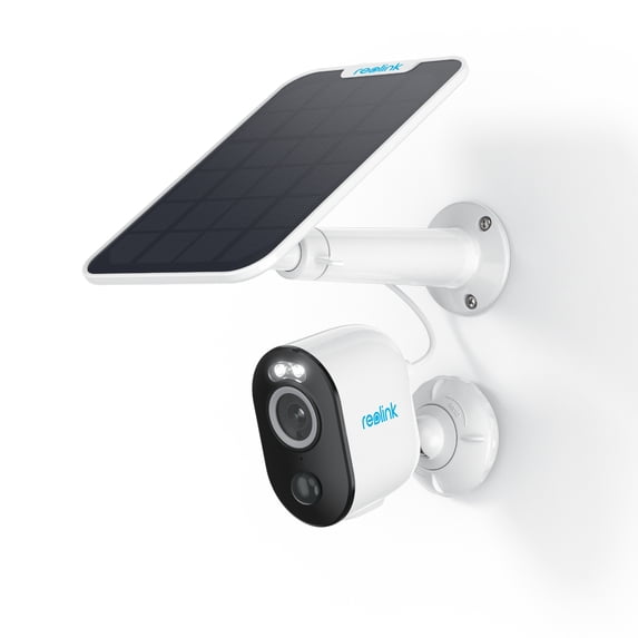Reolink Argus 3 Pro 4MP outdoor wireless battery-powered security camera with solar panel, white