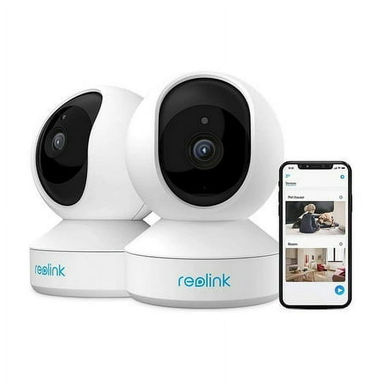 REOLINK Indoor Security Camera, 5MP Super HD Plug-in WiFi Camera with PTZ,  Auto Tracking, Human/Pet AI, Ideal for Baby Monitor/Pet Camera/Home  Security, Dual Band WiFi, Local Storage, E1 Zoom White