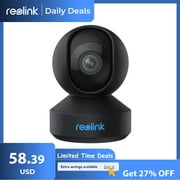 Reolink 5MP 2.4/5G WiFi Indoor Security Camera PTZ with Auto Tracking Human/Pet AI Ideal for Baby Monitor/Pet, E1 Zoom Black