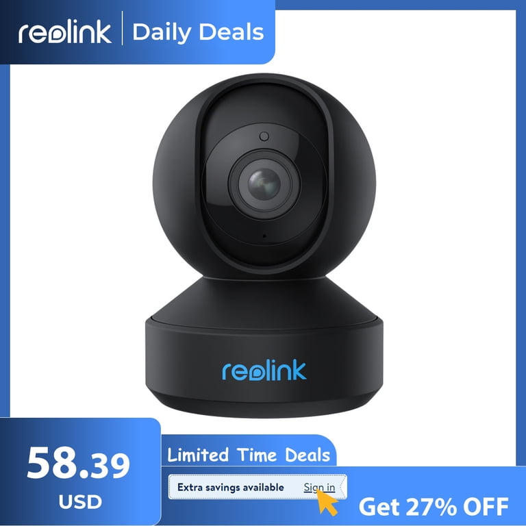 Reolink 4K Indoor Camera With 3X Optical Zoom, Pet Camera, Baby Monitor, Crying Sound Detection, Privacy Mode, Human/Pet Auto Tracking, 2.4/5GHz WiFi