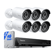 Reolink 4K PoE 8-Channel NVR System, 6x 8MP Outdoor Cameras, 2TB HDD, Smart Detection, RLK8-410B6-5MP