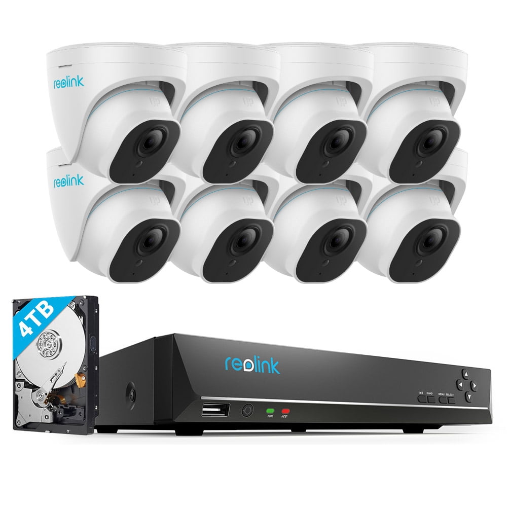 Caméra Surveillance Filaire PoE Extérieure 8MP 4K Détection Mouvement Audio  Etanche IP66 NOIR - Alarme et vidéosurveillance (10851510)