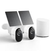 Reolink Argus 3 Pro WiFi Solar Security Camera System, 2-Pack, Smart Detection, Home Hub Mini