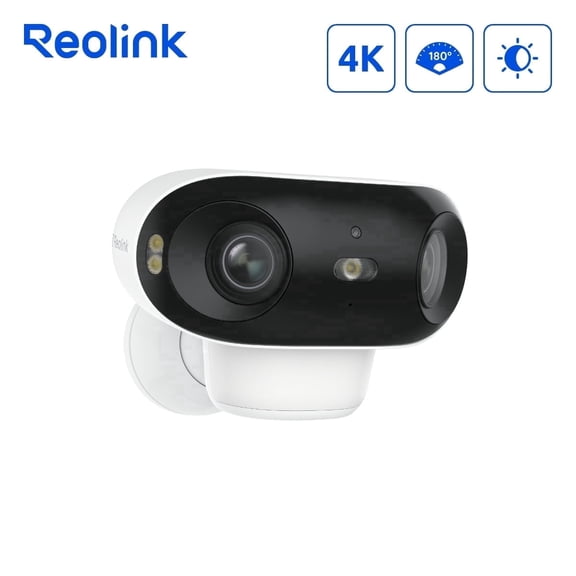 Reolink Argus 4 Pro 4K 8MP Battery Wi-Fi Security Camera, Color Night Vision, 2-Way Audio, IP66, 180° View