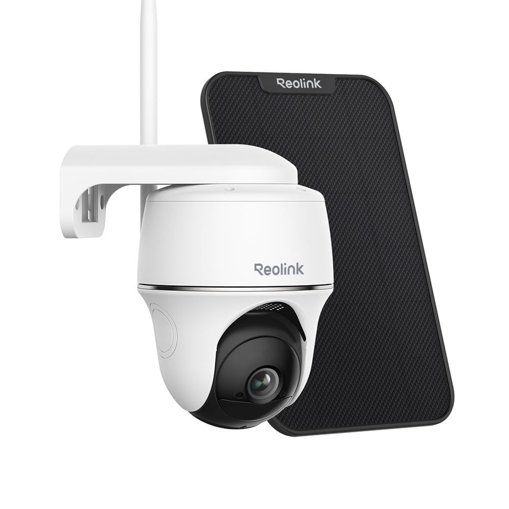 Reolink Argus 5MP Pan & Tilt Outdoor Wireless Battery Wifi Security Camera Color Night Vision 2-Way Talk with Solar Panel