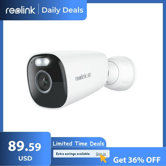 Reolink Argus Eco Ultra Smart 4K Standalone Battery Security Camera with Dual Band WiFi, Smart Detection