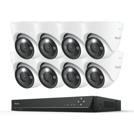 Reolink 16CH 12MP PoE Security Camera System,8Pcs Video CCTV Surveillance Camera,Person Detection,2-Way Talk