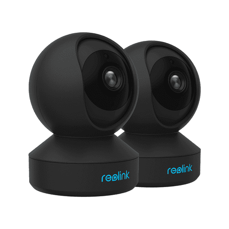 Reolink E1 Pro-Black 2 Pack,  2.4/5ghz WiFi 4MP HD Plug-in Wireless AI Detect Indoor Home Security Camera