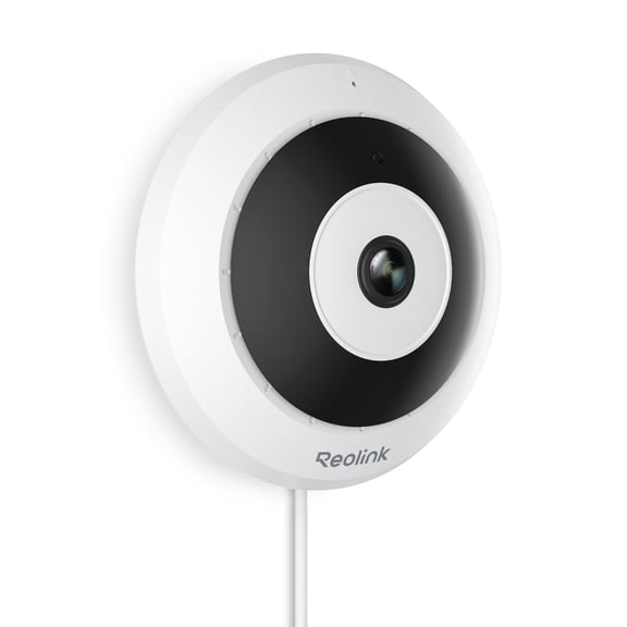 Reolink FE-P White Fisheye PoE Camera with 360° View 6MP Indoor Camera for Home/Office Security