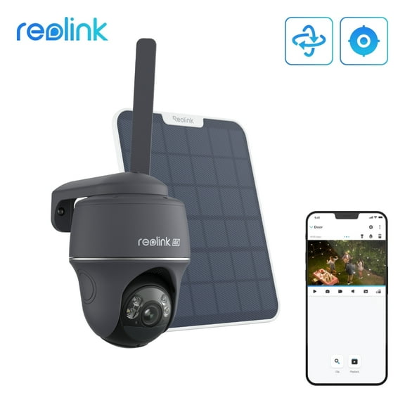 Reolink Go PT Ultra 4K 8MP Wireless 4G LTE PT Battery Camera Color Night Smart Detection with Solar