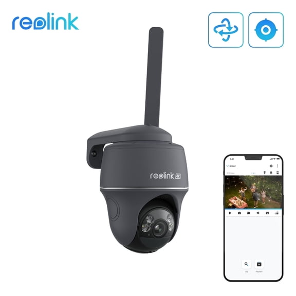 Reolink Go PT Ultra 4K 8MP Wireless 4G LTE PT Battery Camera with Color Night Vision Smart Detection