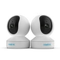 thumbnail image 1 of Reolink Night Vision 4MP Indoor Home Security Plug-in Wi-Fi Camera System with Person Monitor and Two-Way Talk, White (2 Pack), 1 of 18