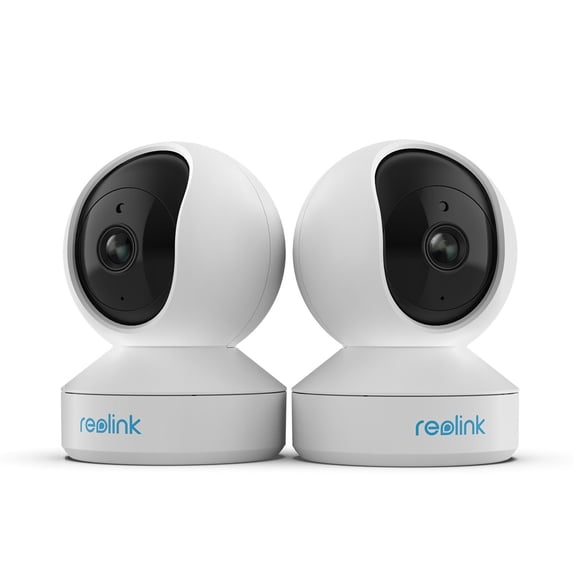 Reolink 4MP Indoor Home Security Wi-Fi Camera System with Person Monitor and Two-Way Talk, White (2 Pack)