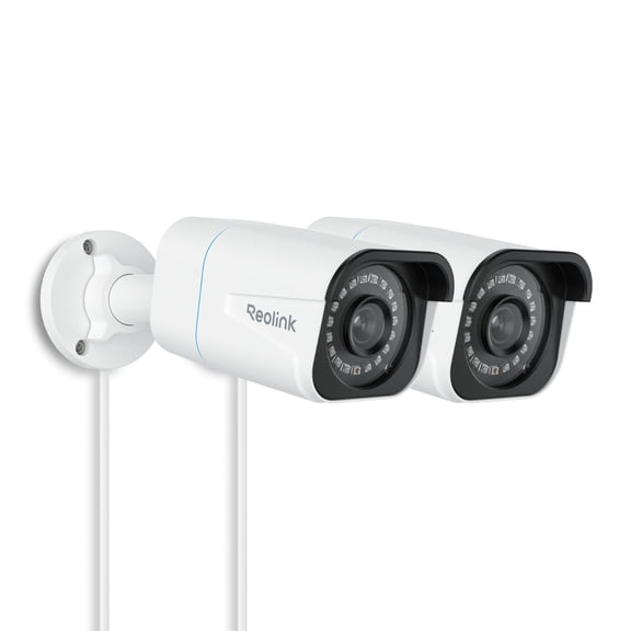 Reolink RLC-810A 4K UHD 8MP PoE Security Camera, 2-Pack, Smart Detection, 100ft Night Vision, IP67