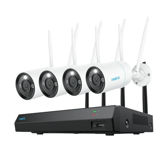 Reolink 4K 8MP Security Wifi Camera System,12Channel NVR 800WB4 Wi-Fi 6 Cameras Person Pet Detection