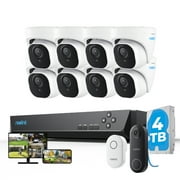 Reolink RLK16-820D8-A with Video Doorbell PoE, 16 Channel NVR, 8pcs RLC-820A and Doorbell WiFi, Outdoor PoE Security Camera System