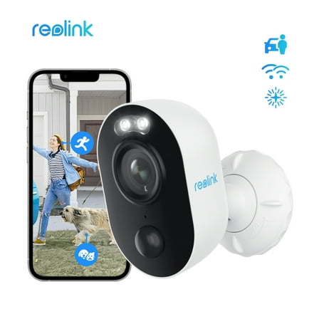 Reolink Series Cube 1080P Wireless Security Camera with Color Night Vision, White
