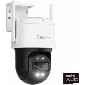 Reolink TrackMix WiFi 4K 8MP PTZ Wi-Fi 6 Dual-Lens Security Camera 6X Hybrid Zoom with 256GB SD Card