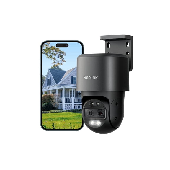 Reolink Trackmix PoE 4K PTZ Security Camera Dual-Lens 355 Auto-Track AI Detect Outdoor Surveillance Camera