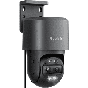 Reolink TrackMix PoE 4K Dual-Lens PTZ Gray Security Camera, Auto Tracking, Color Night Vision, Smart Detection