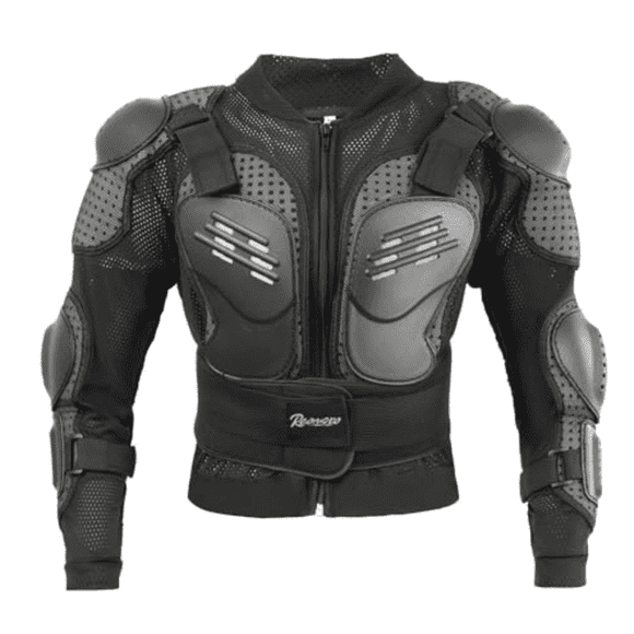 Reomoto Kids Motorcycle Jacket Dirt Bike Gear, Full Body Armor Jacket for Cycling, MTB, ATV, Skate, Ski - SIZE: LARGE