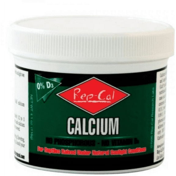 Rep Cal Phosphorus Free Calcium without Vitamin D3 - Ultrafine Powder - 3.3 oz