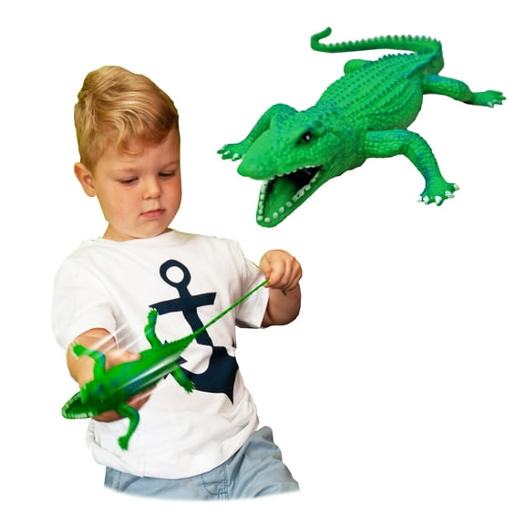 Rep Pals Crocodile by Deluxebase – Super Stretchy Realistic Animal Toy for Kids