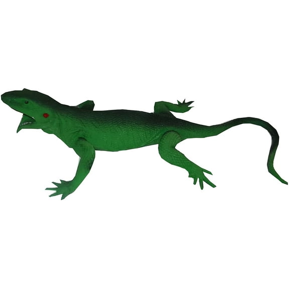 Rep Pals - Green Lizard, Stretchy Toy from Deluxebase. Super stretchy animal replicas that feel real, great for kids
