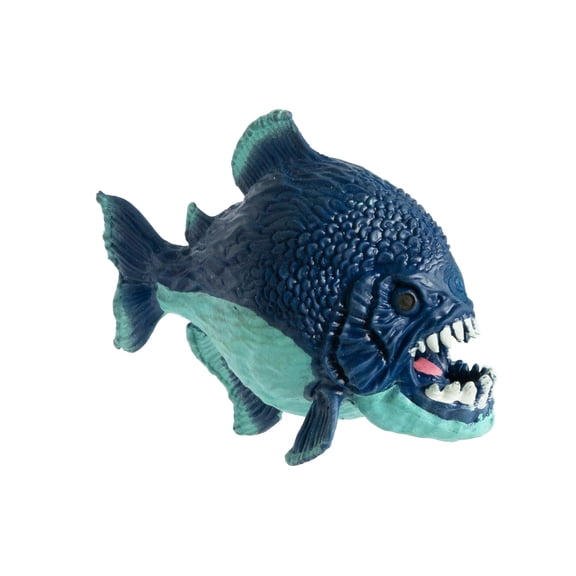 Rep Pals - Piranha by Deluxebase. Stretchy Squishy Animal Figure, Soft Flexible Squeeze Toy, Sensory Fidget Toy & Fun Gift for Kids.