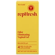 repHresh Odor Eliminating Vaginal Gel, Clinically Tested to Balance pH & Eliminate Odor for up to 3 Days, Pre-Filled Applicators, 4 ct