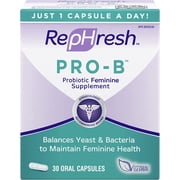 Rephresh Pro-B Probiotic Feminine Supplement Capsules, 30 Ea, 3 Pack