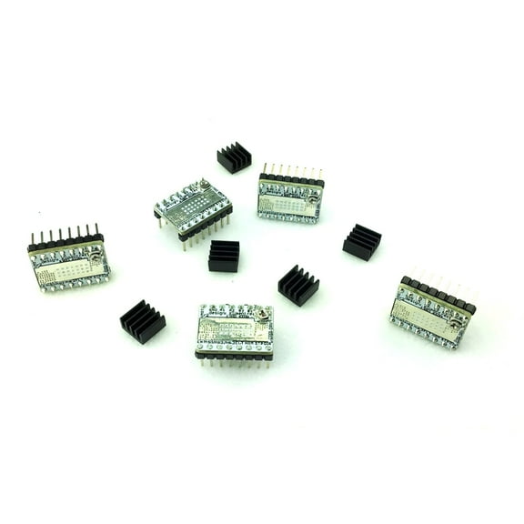 RepRapDiscount A4988 Stepper Drivers with Heatsink (5 pack)
