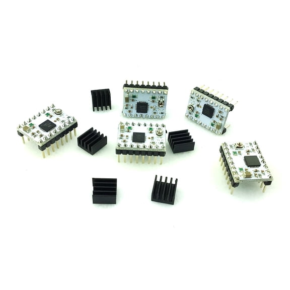 RepRapDiscount DRV8825 Stepper Drivers and Heat Sink (5 pack)
