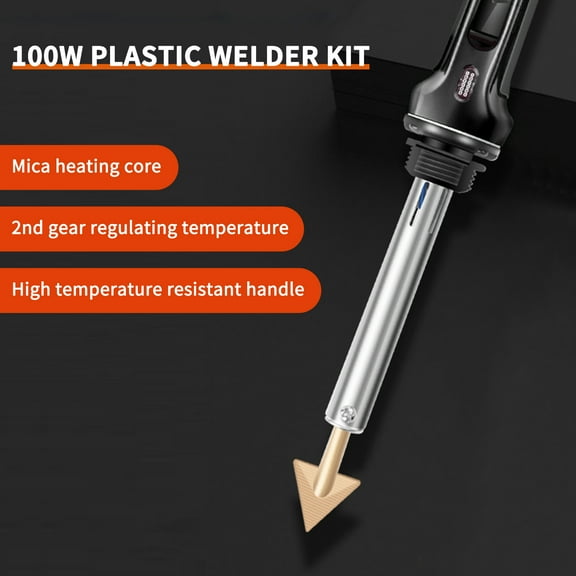Repair 100W Plastic Welding Kit 2 In 1 Plastic Welder Soldering Iron 3 Speed Temperature Control Soldering Iron For Kayak Repair Rework Station Heat Repair Tool