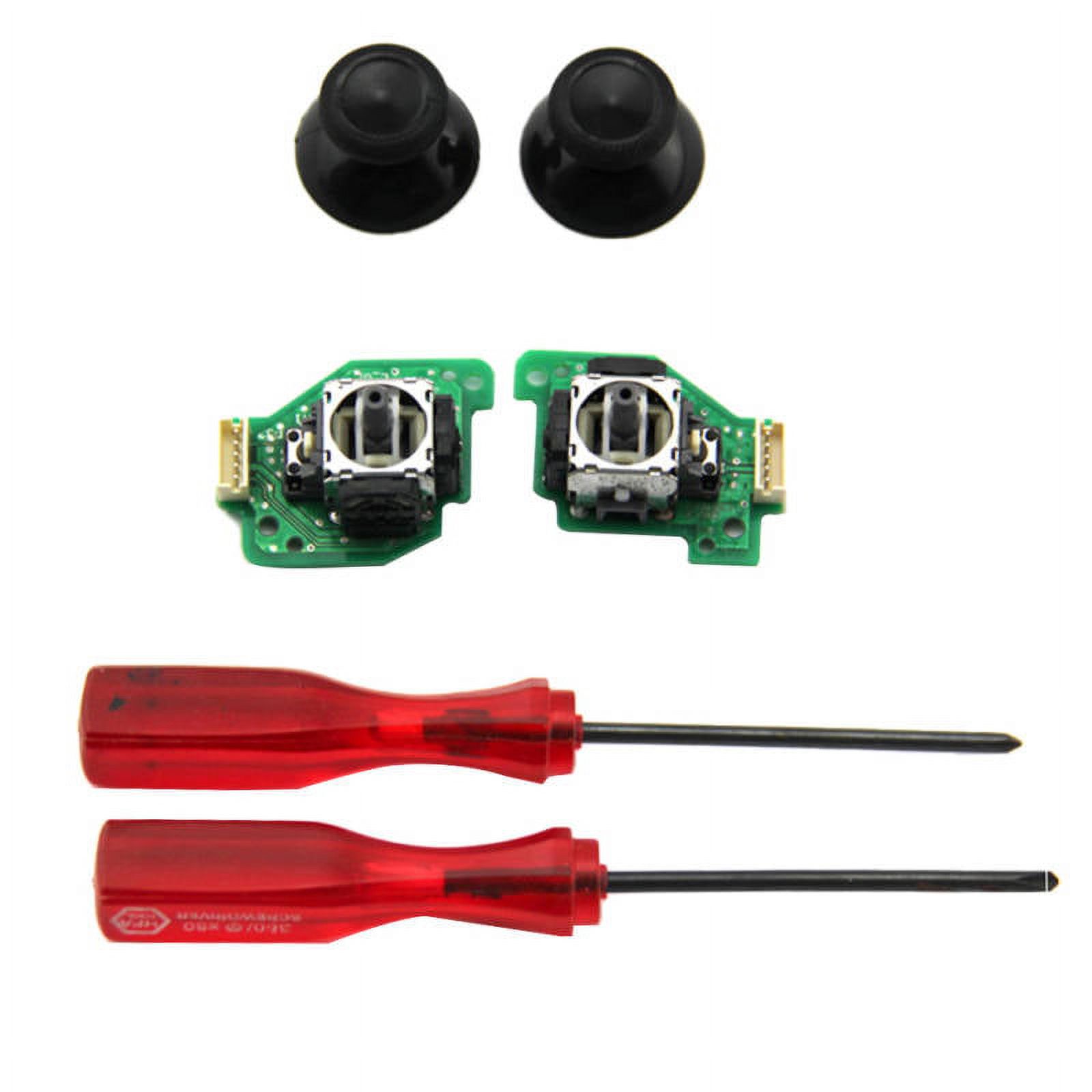 Repair 3D Analog Stick Joystick + 3D Analog Cap +2pcs Screw Driver for Nintendo Wii U Gamepad