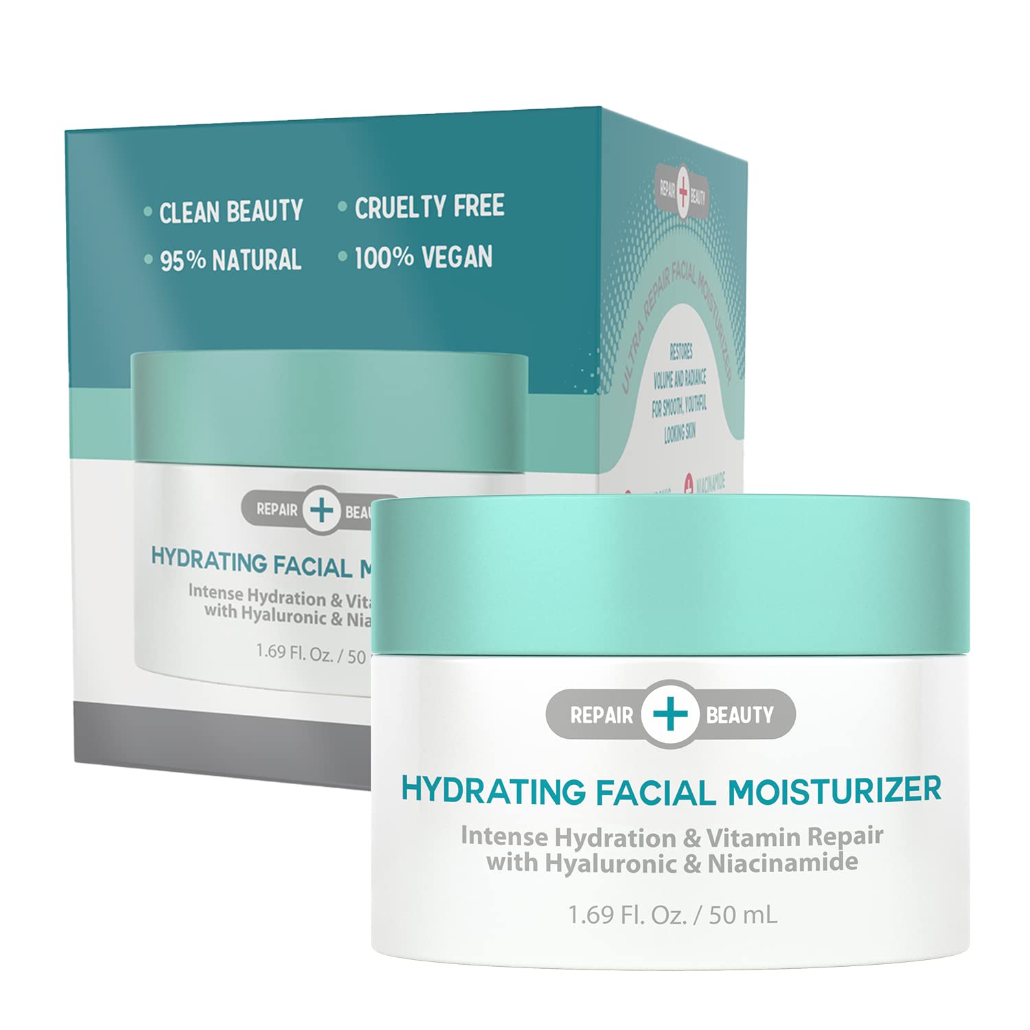 Repair Beauty Hyaluronic Acid and Niacinamide Daily Face Moisturizer