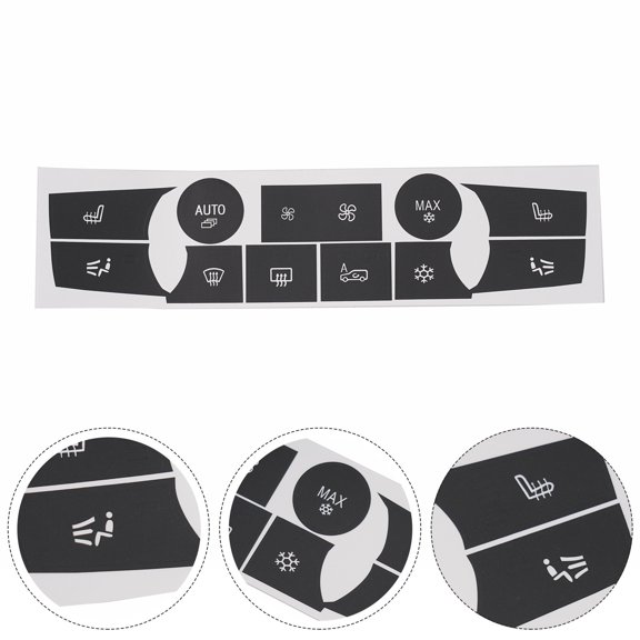 Repair Decal Repair Sticker Mproved Visibility Secure Adhesion White Characters White Lettering X6 E71 2008-2014