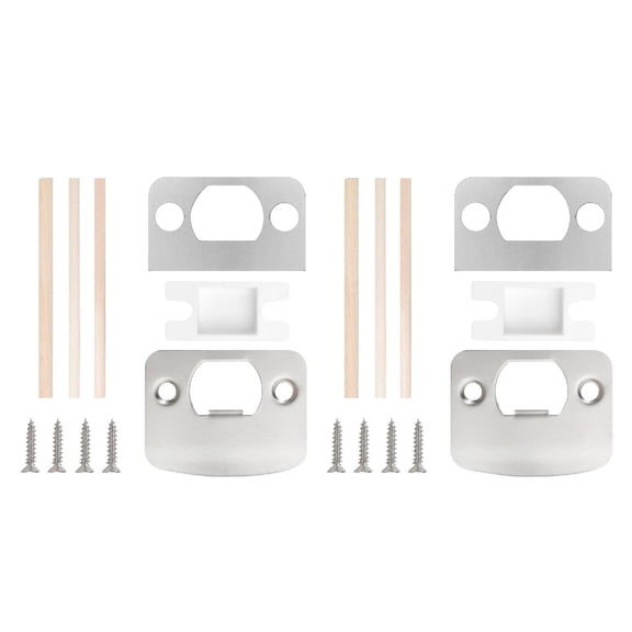 Repair Door Lock Reinforcement set Stainless Steel Door Lock Strikes Plate set Security Latches Suitable for Home Safe