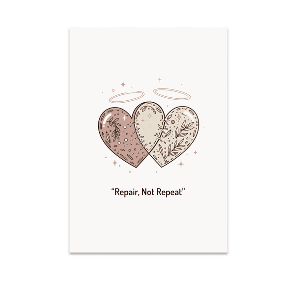 Repair Not Repeat - Relationship Forgiveness - 13x19 Poster Print