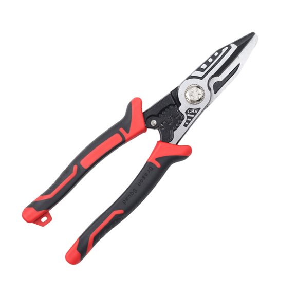 Repair Pliers for Wire Stripping and Cutting, Manual 8.27 Inch Hand Tool with Pointed Working Head and Non Slip Grip Handles at Home