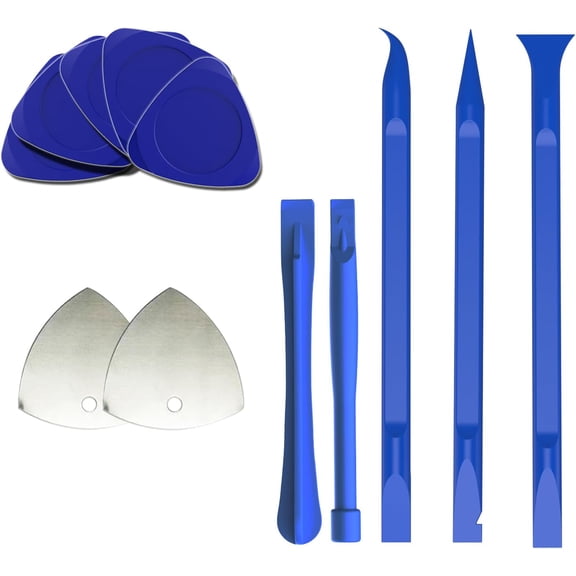 Repair Tools Kit for iPhone iPad MacBook Nintendo Switch PS4 Xbox Laptop - 12-Piece Pry Bar Set: 10 Plastic pry bar + 2 Metal Triangular spudgers