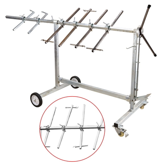 Repair Work Stand Bumper Fender Panel Door Hood Holder Auto Body Paint Rack Car Rolling Paint Holder