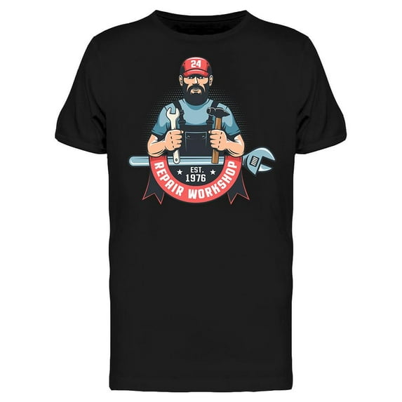 Repair Workshop T-Shirt Men -Image by Shutterstock, Male 3X-Large