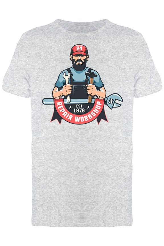 Repair Workshop  T-Shirt Men -Image by Shutterstock, Male Medium